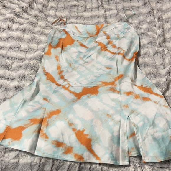 Lanta Tie Dye Mini Dress Mint 